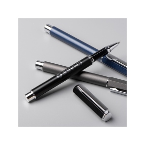 HEXA - BND181 - Stylo à bille roulante en acier inoxydable recyclé 5