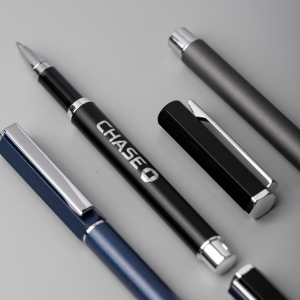 HEXA - BND181 - Stylo à bille roulante en acier inoxydable recyclé 6