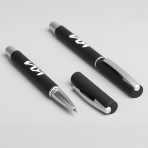LYD Roller - BND182RB - Stylo à bille roulante en acier inoxydable recyclé 5
