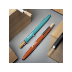 BAAM - BND184 - Stylo à bille en aluminium recyclé, bambou FSC® et ABS recyclé 8