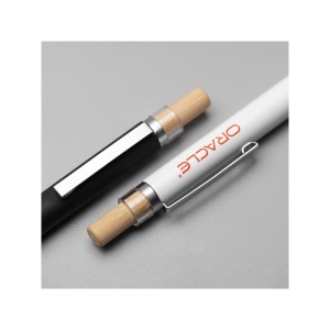 BAAM - BND184 - Stylo à bille en aluminium recyclé, bambou FSC® et ABS recyclé 5