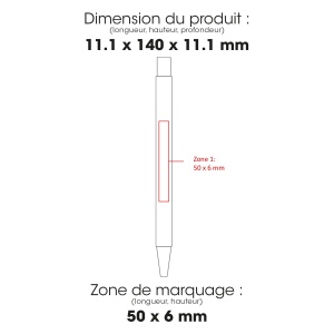 NOCLIP BB - BND188BB - Stylo à bille en aluminium recyclé 2