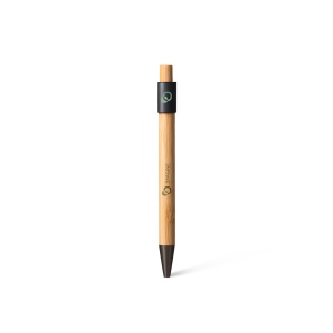 NOCLIP SPIN BB- BND188BB - Stylo à bille rotatif en bambou FSC et aluminium recyclé 5