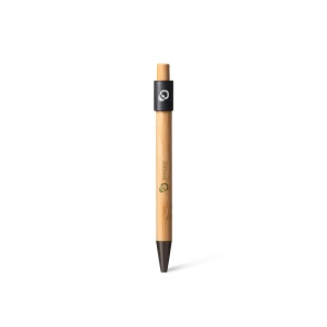 NOCLIP SPIN BB- BND188BB - Stylo à bille rotatif en bambou FSC et aluminium recyclé 8