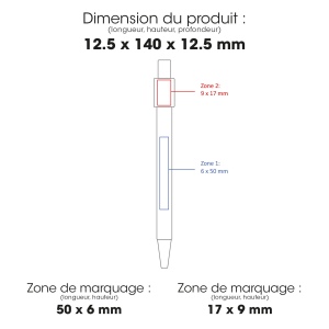 NOCLIP SPIN BB- BND188BB - Stylo à bille rotatif en bambou FSC et aluminium recyclé 10