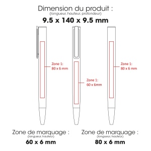 URRGH - BND192 - Stylo à bille en aluminium recyclé et ABS recyclé 2