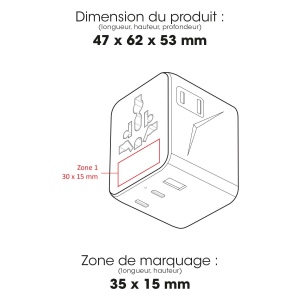 GLOBEPLUG - BND220v2 - Adaptateur de voyage universel (15 W) 2