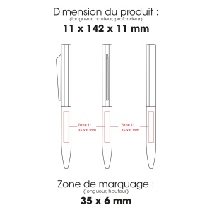 CONCORDE - BND61 - Stylo à bille en aluminium recyclé 2