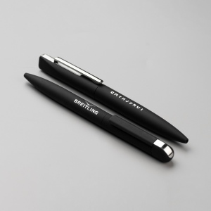 FOLK - BND62 - Stylo à bille en acier inoxydable recyclé - Noir finition rubber 5