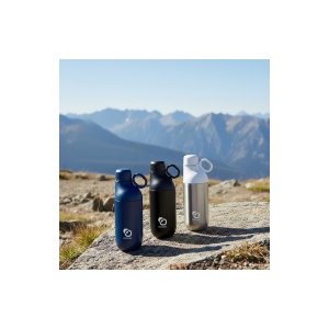 HOOKIPA M - BND877M - Bouteille et gobelet 2 en 1 (500 ml / 370 ml) Double paroi en acier inoxydable recyclé et ABS 5