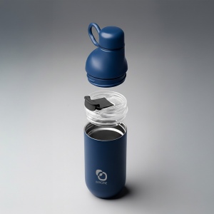 HOOKIPA M - BND877M - Bouteille et gobelet 2 en 1 (500 ml / 370 ml) Double paroi en acier inoxydable recyclé et ABS 6