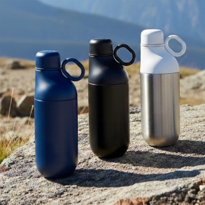 HOOKIPA M - BND877M - Bouteille et gobelet 2 en 1 (500 ml / 370 ml) Double paroi en acier inoxydable recyclé et ABS 8