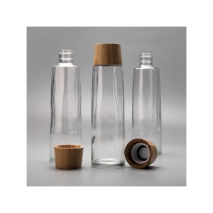 CALYPSO 882 - BND882 - Carafe en verre recyclable de 750 ml / 25 oz avec couvercle en bambou FSC® 4