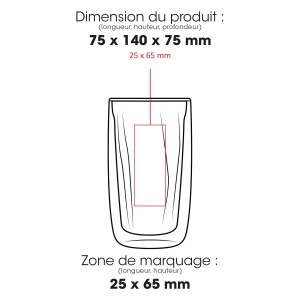 CALYPSO 887L - BND887L - Verre à double paroi recyclable de 330 ml / 11 oz 2