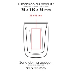 CALYPSO 887M - BND887M - Verre à double paroi recyclable de 250 ml / 8 oz 2