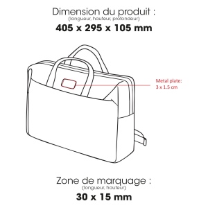 LANA - BND933 - sacoche pour ordinateur Waste2Gear 14 L 2