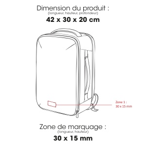 BELLE ILE - BND953 - Sac à dos cabine Waste2Gear 30L 2
