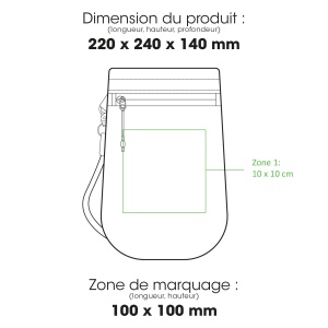 LONDRES - BND983 RPET - Sac à bandoulière pour bouteille d eau RPET 4 L 2