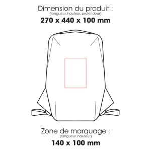 SHAPE RPET - BND988 - Sac à dos pour ordinateur RPET 20 L 5