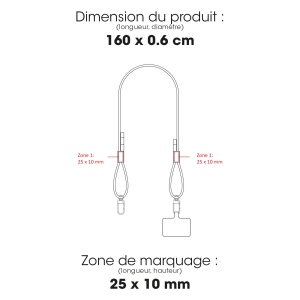 PEDRO L - BND998L - Câbles de recharge et bandoulière pour téléphone en TPE recyclé 2