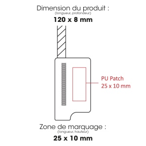 WEI - BND999 - Lanière pour téléphone RPET avec carte insérée 2