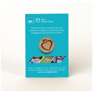 Badge Tourond taille S gravé avec aimant avec carte personnalisée 2