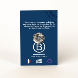 Badge Tourond aimant taille M imprimé avec carte 3