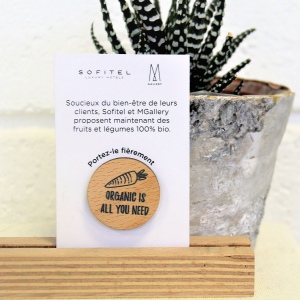 Badge Tourond aimant taille M imprimé avec carte 6