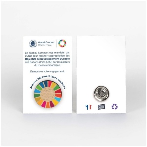 Badge Tourond aimant taille M imprimé avec carte