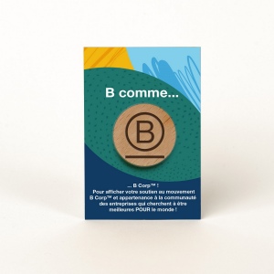 Badge Tourond broche taille M gravé avec carte 2