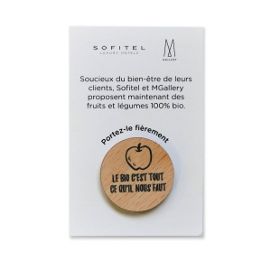 Badge Tourond broche taille M imprimé avec carte 2