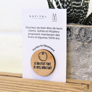 Badge Tourond broche taille M imprimé avec carte 6