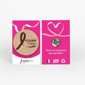 Badge Tourond aimant taille L gravé avec carte