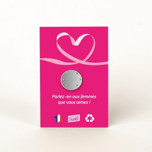 Badge Tourond aimant taille L imprimé avec carte 3