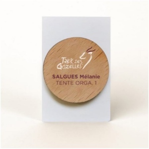 Badge Tourond aimant taille L imprimé avec carte 4