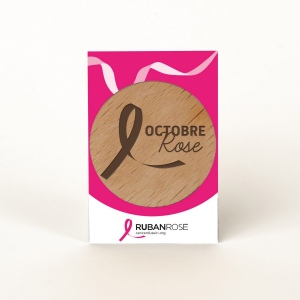 Badge Tourond broche taille L gravé avec carte 4