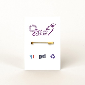 Badge Tourond broche taille L gravé sans carte