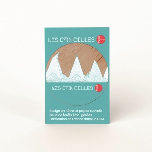 Badge Tourond broche taille L imprimé avec carte 2