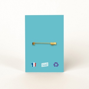 Badge Tourond broche taille L imprimé avec carte 3