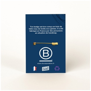 Badge Tourond broche taille L imprimé avec carte 6