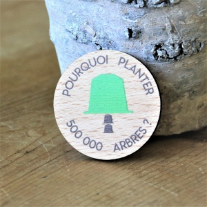 Badge Tourond broche taille L imprimé sans carte