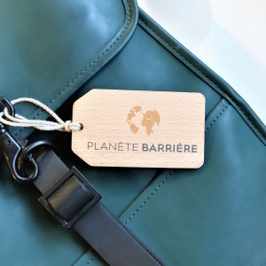 Etiquette de bagage Utopia imprimée avec carte 9