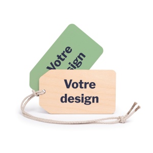 Etiquette de bagage NOMAD imprimée avec carte 2