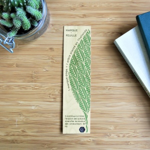 Marque page rectangulaire en bois imprimé 5