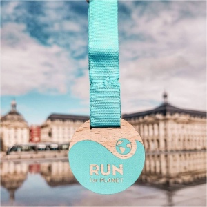 Médaille en bois imprimée sans carte 2
