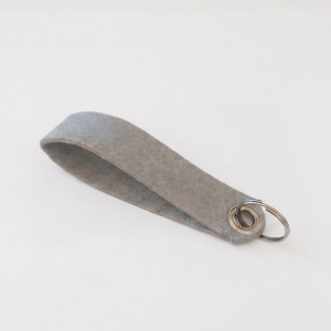 Porte clé en feutrine végétale made in France type lanière 70x30mm sans personnalisation sans étiquette - sans Personnalisation, vierge