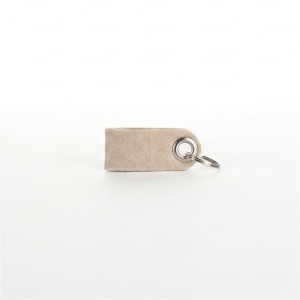 Porte clé en feutrine végétale made in France type lanière 70x30mm sans personnalisation sans étiquette