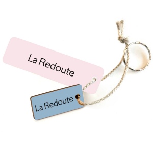 Porte-clés Sésame rectangle imprimé avec anneau, lien et carte