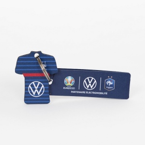Porte-clés Supporter maillot imprimé avec anneau direct et carte