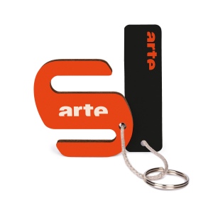 Porte-clés support de téléphone imprimé, avec anneau, lien et carte